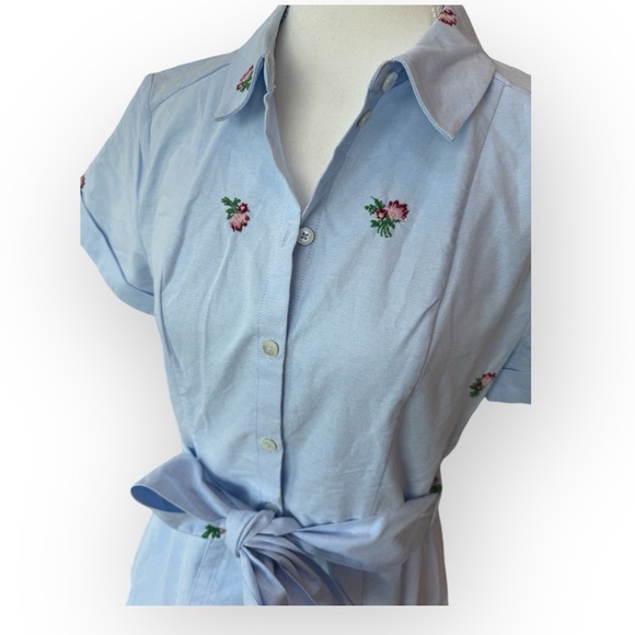 Laura Dress by Hill House Oxford Blue Sz Small - Picture 7 of 10